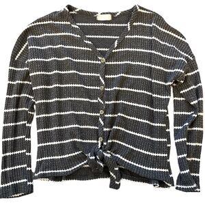 Altar’d State Waffle Knit Long Sleeve Shirt | Size Small‎